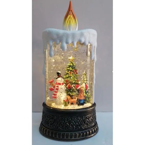 Нічник новорічний Свічка XMAS WDL-23016B 10087, сніговик | Зображення 1