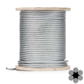 Трос d 8мм DIN 3060 (6х19+FC) оцинкованная сталь 100 м APRO