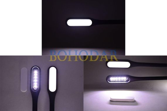 Лампа гнучка USB TRIZAND 13175 червоний колір LED 5V 1.2W ліхтарик підсвітка нічник для ноутбука повербанку і т.п. | Зображення 8