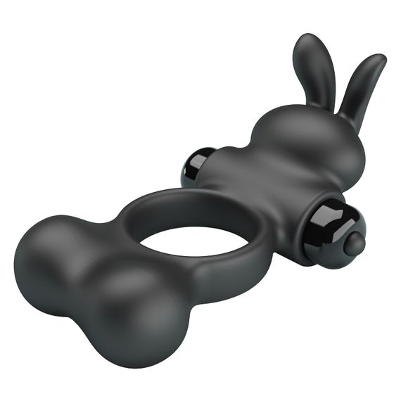 Ерекційне кільце - Pretty Love Vibrant Penis Ring Yusuf Black | Зображення 3