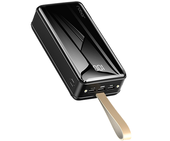 Внешний портативный аккумулятор (повербанк) Power Bank Robor R750+ 50000 mAh черный (R750+_2350) | Зображення 3
