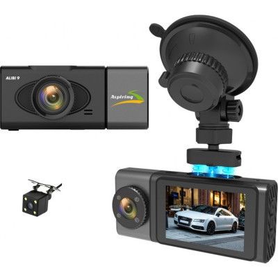 Видеорегистратор Aspiring Alibi 9 GPS, 3 Cameras, Speedcam (Aspiring Alibi 9 GPS, 3 Cameras, Speedcam) | Зображення 1