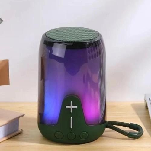 Портативна колонка TG652 5W з RGB підсвічуванням та ремінцем, колонка з акумулятором блютуз. Колір: зелений | Зображення 2