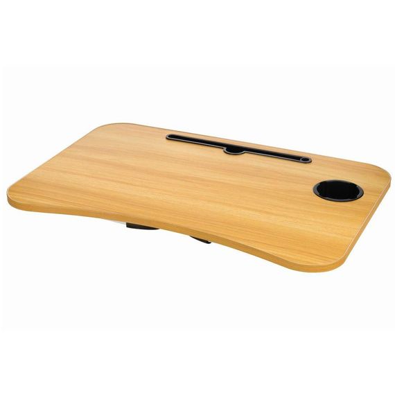 Складной столик-подставка для ноутбука и планшета 60х40х27 см, Коричневый / Деревянный столик в кровать с | Зображення 9