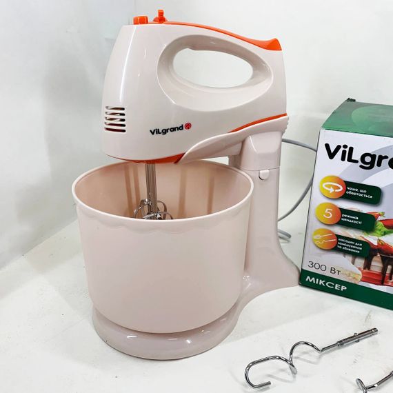 Міксер нержавіюча сталь ViLgrand, Хороший міксер для тіста для приготування тіста і кремів EG-51 | Зображення 9