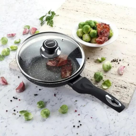 Сковорода Tiross TS1255P 26 см антипригарная с крышкой (UA-01) | Зображення 4