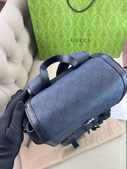 Рюкзак синiй Gucci Ophidia GG Blue c846 | Зображення 5