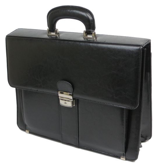 Портфель мужской Jpb из кожзаменителя черный | Зображення 1