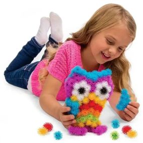 Дитячий різнокольоровий конструктор-липучка Bunchems 400 деталей / Конструктор Банчемс