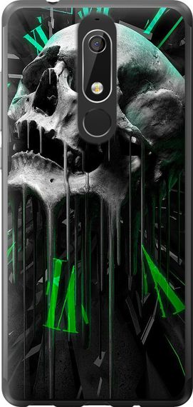 Чехол на Nokia 5.1 Череп-часы "4100u-1529-17620"