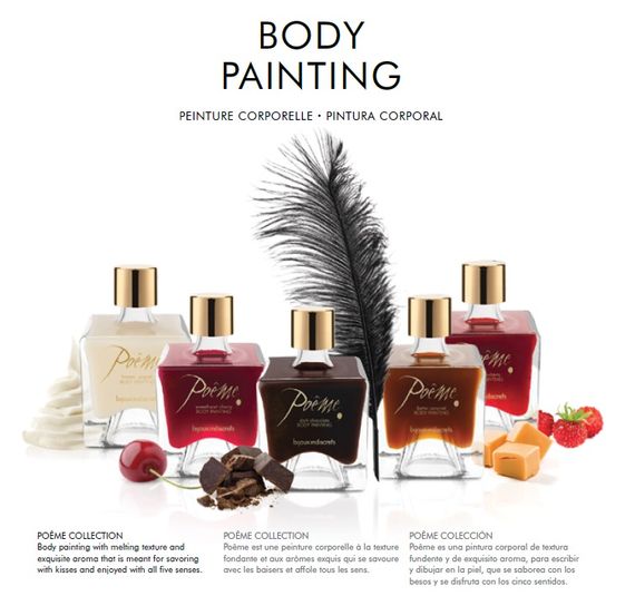 Їстівна фарба для тіла Bijoux Indiscrets Poеme - Wild Strawberry, 50г | Зображення 5