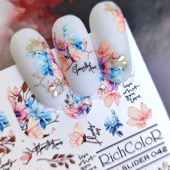 Фольгований слайдер RichColor 042 на водяній основі (6.5x9.5см) | Зображення 2