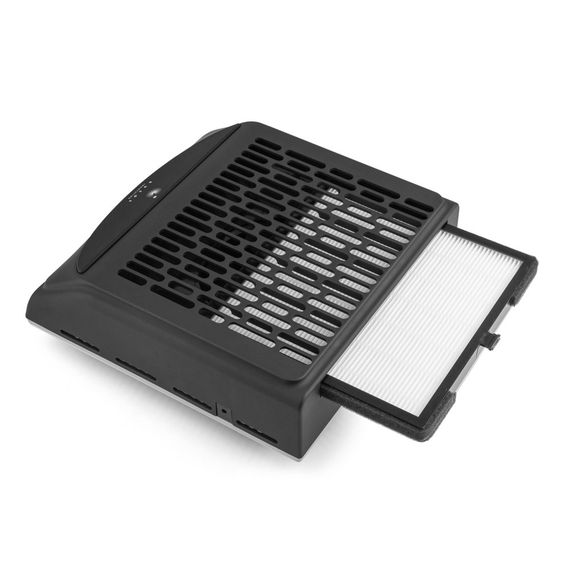 Настільна манікюрна витяжка Bucos Cyclone V2 100W з багаторазовим HEPA фільтром, чорна | Зображення 1
