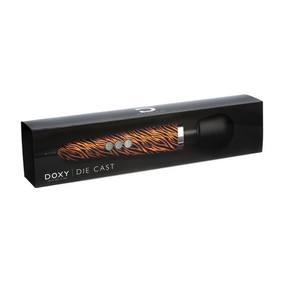 Вібромасажер DOXY Die Cast TIGER, дуже потужний, живлення 220В, металевий корпус | Зображення 1