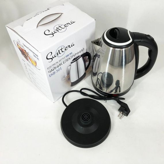 Електрочайник Suntera EKB-301 1500 Вт, гарний електричний чайник, електронний чайник, дисковий чайник | Зображення 3