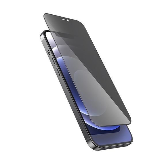 Захисне скло HOCO Full screen HD privacy protection tempered glass set for iP12 Pro Max (25PCS)(G11) Black | Зображення 3