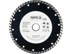 Диск алмазный турбо TURBO Ø-180x8,0x22,2мм H-2,8мм YATO YT-6024