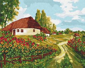 Картина по номерам. "Українськими стежками" 40х50 KHO2277