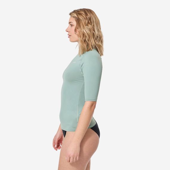 Сонцезахисна футболка жіноча 100 світлий хакі - XS | Зображення 2