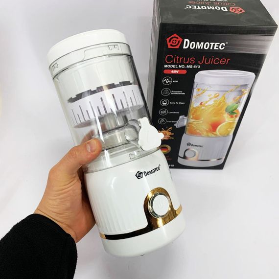 Соковыжималка для цитрусовых Domotec MS-613 250мл. Цвет: белый | Зображення 1