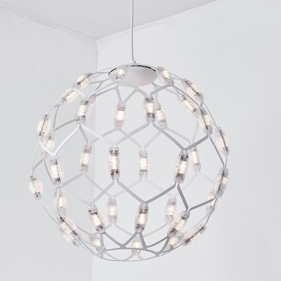 Люстра світлодіодна підвісна LED світильник для квартири на стелю лед 26277 Білий 42-200х40х40 см.