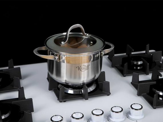 Каструля Krauff Lokka 26-242-034, 3.9 л, 20 см, з нержавіючої сталі з кришкою, для всіх типів плит | Зображення 5
