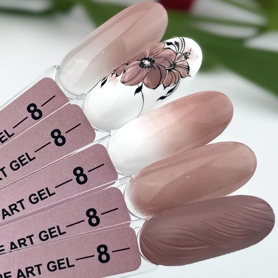 Гель-фарба для омбре Crooz Art gel ombre № 08 (нюд з холодним підтоном) 3мл