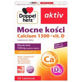 Комплекс мінералів Doppelherz aktiv Кальцій + K + D3 для зміцнення кісток, суглобів і зубів