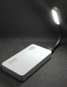 Ліхтарик USB гнучкий фіолетовий Чорний