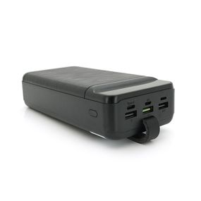 Powerbank DC DP-40 40000mAh, QC22.5W/PD20W, 2xUSB2.0+USB3.0+2xType-C, 4 кабеля, Black, (900g), Box