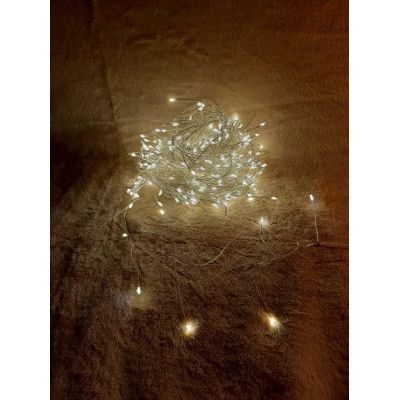 Гирлянда Luca Lighting кластер серебряная струна, 11 м, теплый белый (8718861852660) | Зображення 1