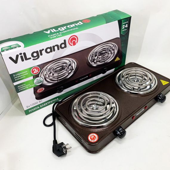 Настільна плита ViLgrand VHP132. Колір: коричневий | Зображення 2