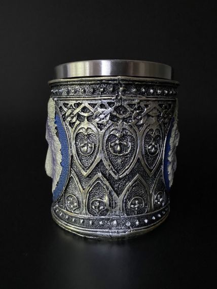 Кружка Вовк 400 мл — 3D келих із нержавіючої сталі та епоксидної смоли 400мл. | Зображення 3