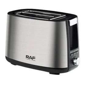 Тостер на 2 скибочки хліба з регулятором RAF R 507 Сталевий