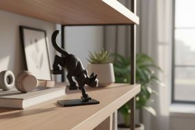 Декоративна фігурка Кішки на квадраті графіт 3D друк (214498)
