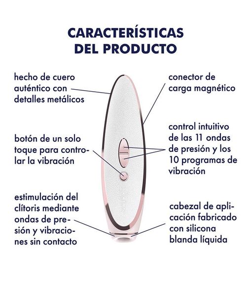 Вакуумний кліторальний стимулятор Satisfyer Luxury Pret-a-Porter, білий Sex Aura | Зображення 6
