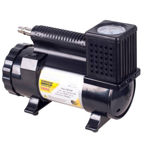 Компресор автомобільний "Торнадо" КА-Т12181 150psi/15Amp/40л/ліхтар/прикур.+перехідник/шланг 3,0м (КА-Т12181) | Зображення 7