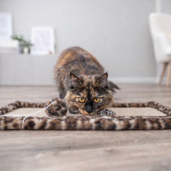 Іграшка Trixie для котів Вудочка з серцем котяча м_ята плюш/дерево 50 см | Зображення 3