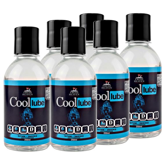 Интим-смазка охлаждающая (блок 6шт) Fresh Heaven Cool Lube 250ml (Travel версия)