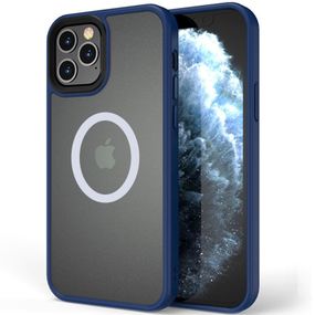 TPU+PC чохол Metal Buttons with MagSafe для Apple iPhone 13 Pro (6.1") Синій