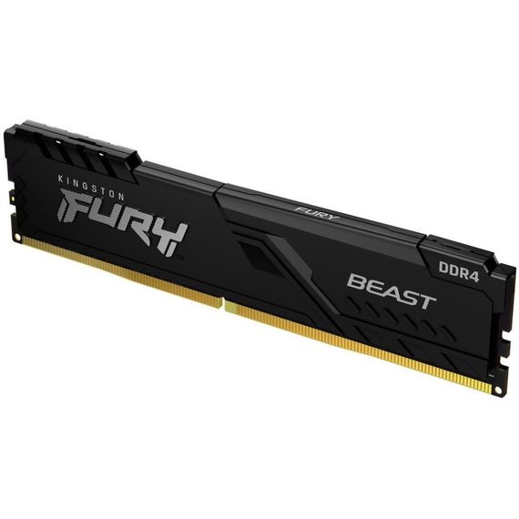 Модуль пам'яті для комп'ютера DDR4 16GB 3200 MHz Beast Black Kingston Fury (ex.HyperX) (KF432C16BB1/16WP) | Зображення 1