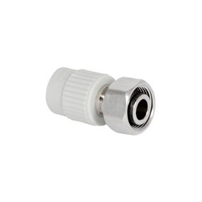 Муфта под Евроконус PPR с накидной гайкой Thermo Alliance 20х3/4" ВР с латунным штоком
