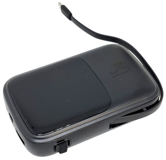 Power Bank 10000 mAh 15 W BASEUS реальна ємність з кабелем зовнішній акумулятор павербанк | Зображення 3