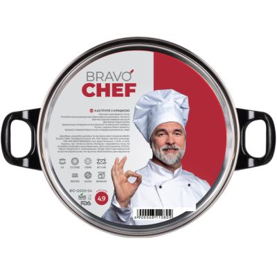 Каструля Bravo Chef 4.5 л Bakelite (BC-2002-24) | Зображення 4