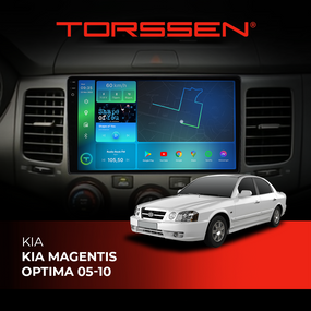 Штатна магнітола Torssen KIA Magentis, Optima 05-10 F9432 4G Carplay DSP