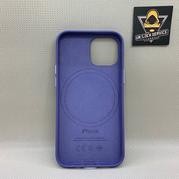 Чохол-накладка Шкіра Iphone 13 mini з посиленим захистом (TPU) Синій | Зображення 1