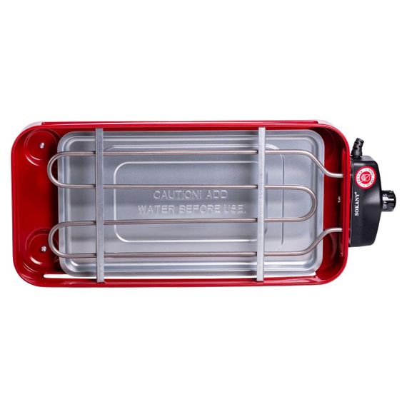 Електричний гриль настільний червоний 1500 Вт Sokany SK-6112 | Зображення 5