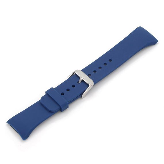 Силиконовый ремешок Primo для часов Samsung Gear S2 Sports SM-R720 / SM-R730 Dark Blue | Зображення 2