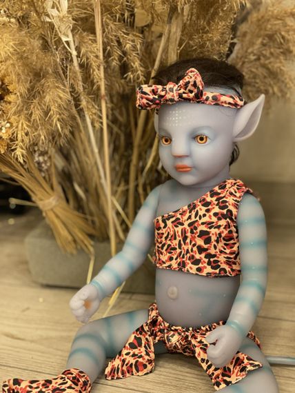 Силиконовая Коллекционная Кукла Реборн Аватар (Виниловая Кукла Аватар) Высота 55 см | Зображення 1