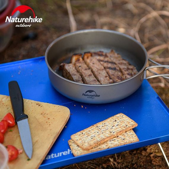 Сковорідка титанова з розкладною ручкою 17 см Naturehike NH18T010-A | Зображення 4